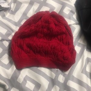 Red winter hat